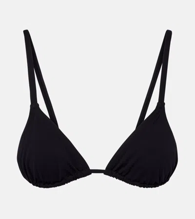 Isabel Marant Feride Triangle Bikini Top In Black