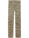 Isabel Marant Ferni Straight Cut Stretch Pants In 99le Leopard