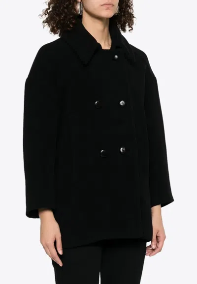 Isabel Marant Fiby Double-breasted Coat In Black