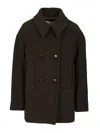 Isabel Marant Fiby Double Breasted Wool Blend Coat Clothing In Brown