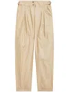 Isabel Marant Fidji Trousers Adjustable Waistband In Beige