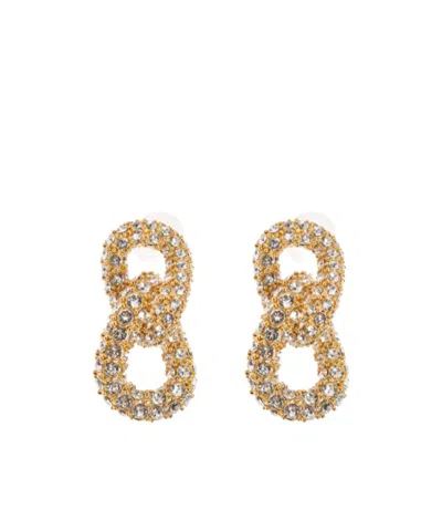 Isabel Marant Figure-eight Shaped Earrings In Gold