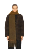 Isabel Marant Firna Two-tone Fringe Scarf In Brown