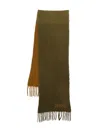 Isabel Marant Firna Two-tone Fringe Scarf In Brown