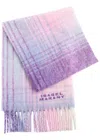 Isabel Marant Firny Checked Alpaca-blend Scarf In Lilac