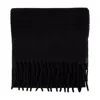 Isabel Marant Firny Gz Scarf With Subtle Embossed Logo Detail In Black