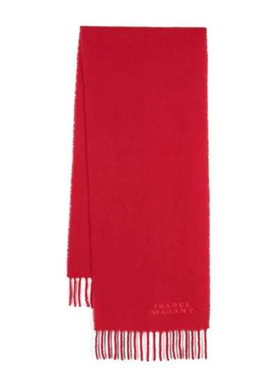 Isabel Marant Firny Scarf In Red