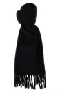 Isabel Marant Firny Scarf With Fringes In Black