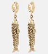 Isabel Marant Fish Drop Earrings In Silver