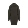 Isabel Marant Fitted Green Wool Hilde Mini Dress