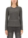 Isabel Marant Zilyae Slim Fit Pullover In Grey