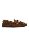 Isabel Marant 'fitza' Brown Loafers With Fringed Details And Front Bow