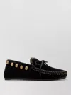 Isabel Marant Fitza Loafers Bow Studs Flat Sole In Black