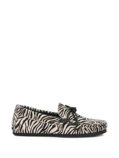 Isabel Marant Fitza Pony-effect Leather Loafers In Multi