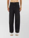 Isabel Marant Five-pocket Belt Loop Stitched Trousers In Blue