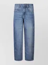 Isabel Marant Five-pocket Denim Trousers Featuring Belt Loops In Blue