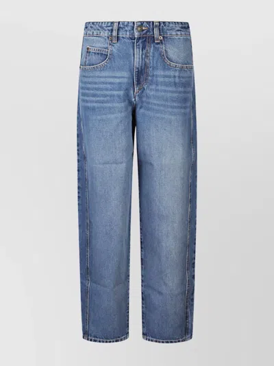 ISABEL MARANT FIVE-POCKET DENIM TROUSERS FEATURING BELT LOOPS