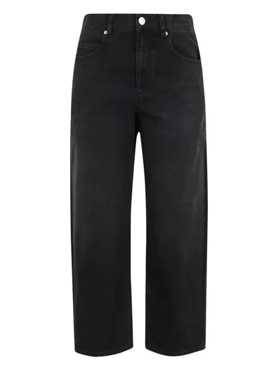 Isabel Marant Five-pocket Styling Jeans In Black