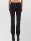 Isabel Marant Five-pocket Trousers With Belt Loops And Contrast Stitching In Black