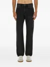Isabel Marant Straight-leg Denim Pants With Mid-rise Waist In Black