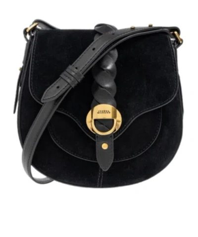 Isabel Marant Flap Shoulder Bagv In Black