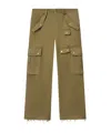 Isabel Marant Womens Khaki Josine Cargo-pocket Cotton Trousers In Green
