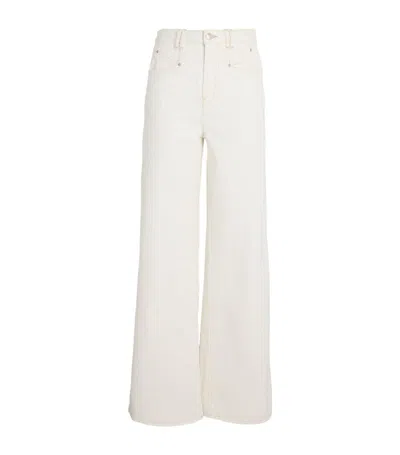 Isabel Marant Flared Lemony Jeans In White