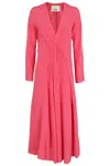 Isabel Marant Flared Midi Dress In Pink