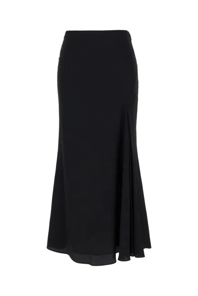 Isabel Marant Flared Midi Skirt In Black