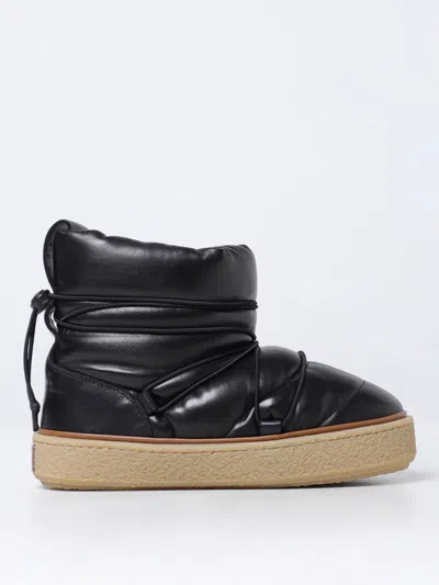 Isabel Marant Heta Leather Ankle Boots In Black