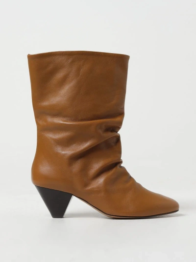 Isabel Marant 55mm Reachi Leather Ankle Boots In Colonial