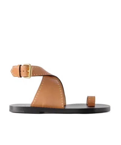 Isabel Marant Flat Sandals In Brown