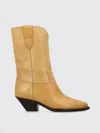 Isabel Marant Dahope Suede Cowboy Boots In Beige