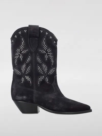 ISABEL MARANT FLAT ANKLE BOOTS ISABEL MARANT WOMAN COLOR BLACK,F97284002