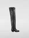 Isabel Marant 40mm Amati-gb Leather Knee High Boots In Schwarz