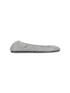 Isabel Marant Crochet Flat Ballerina Shoes Round Toe In Silver