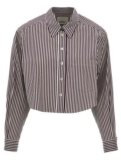 ISABEL MARANT FLEORA CROPPED SHIRT