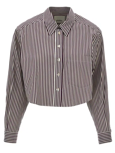 Isabel Marant Fleora Shirt And Blouse Bordeaux In Brown