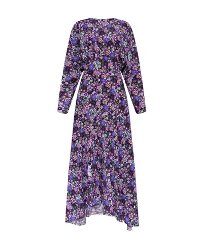 Isabel Marant Floral Dress In Purple
