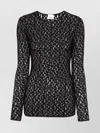 Isabel Marant Gaelle Cotton Blend Crewneck Sweater In Black