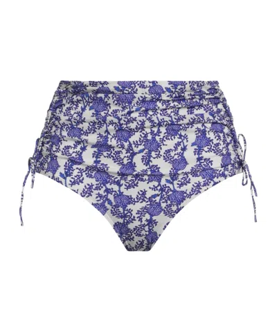 Isabel Marant Floral Print Bikini Bottoms In Blue