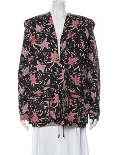 Pre-owned Isabel Marant Floral Print Blazer In Gray
