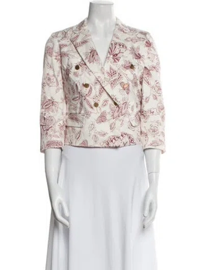 Pre-owned Isabel Marant Floral Print Blazer In Neutral