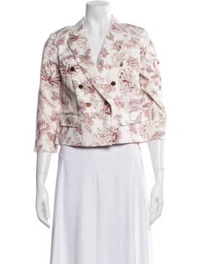 Pre-owned Isabel Marant Floral Print Blazer In Pink