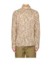 Isabel Marant Floral-print Cotton Shirt In Nude