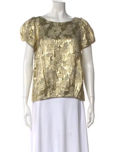Pre-owned Isabel Marant Floral Print Crew Neck Blouse In Multi