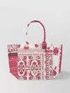 Isabel Marant Floral Print Dual Handles Tote Bag In Red