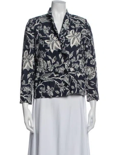 Pre-owned Isabel Marant Floral Print Jacket In Blue