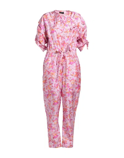 Isabel Marant Floral Print Jumpsuit In Pink
