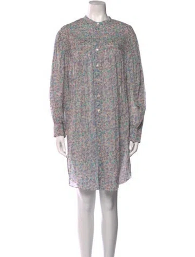 Pre-owned Isabel Marant Floral Print Knee-length Dress In Neutral